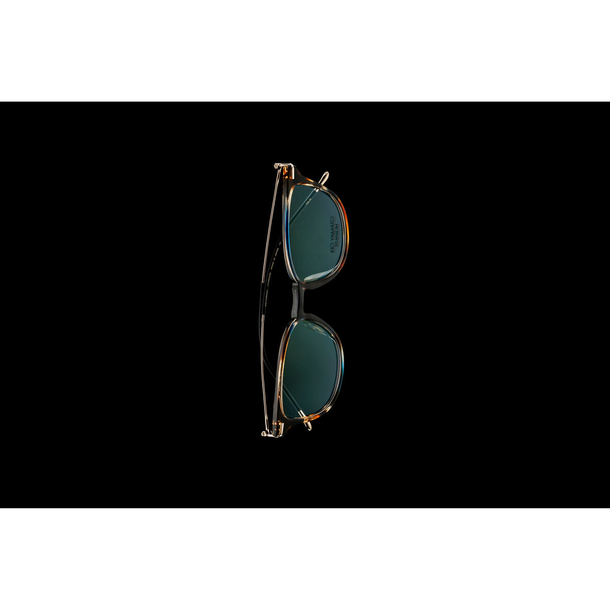 Kio Yamato KP-296U color 04 Mixed Havana and Japanese Gold — frame view 3