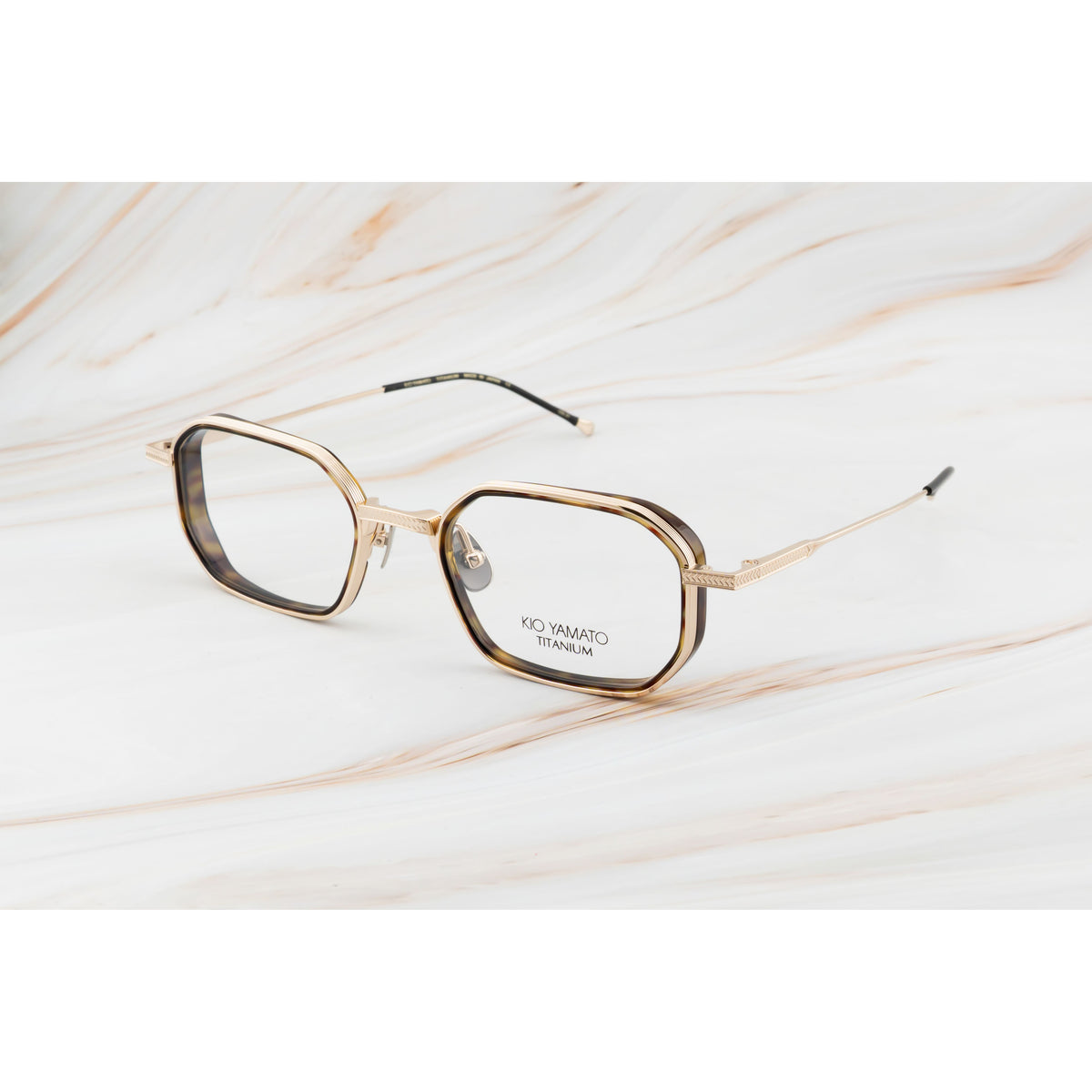 Kio Yamato KP-285U color 01 Japanese Gold and Dark Tortoise — frame view 2