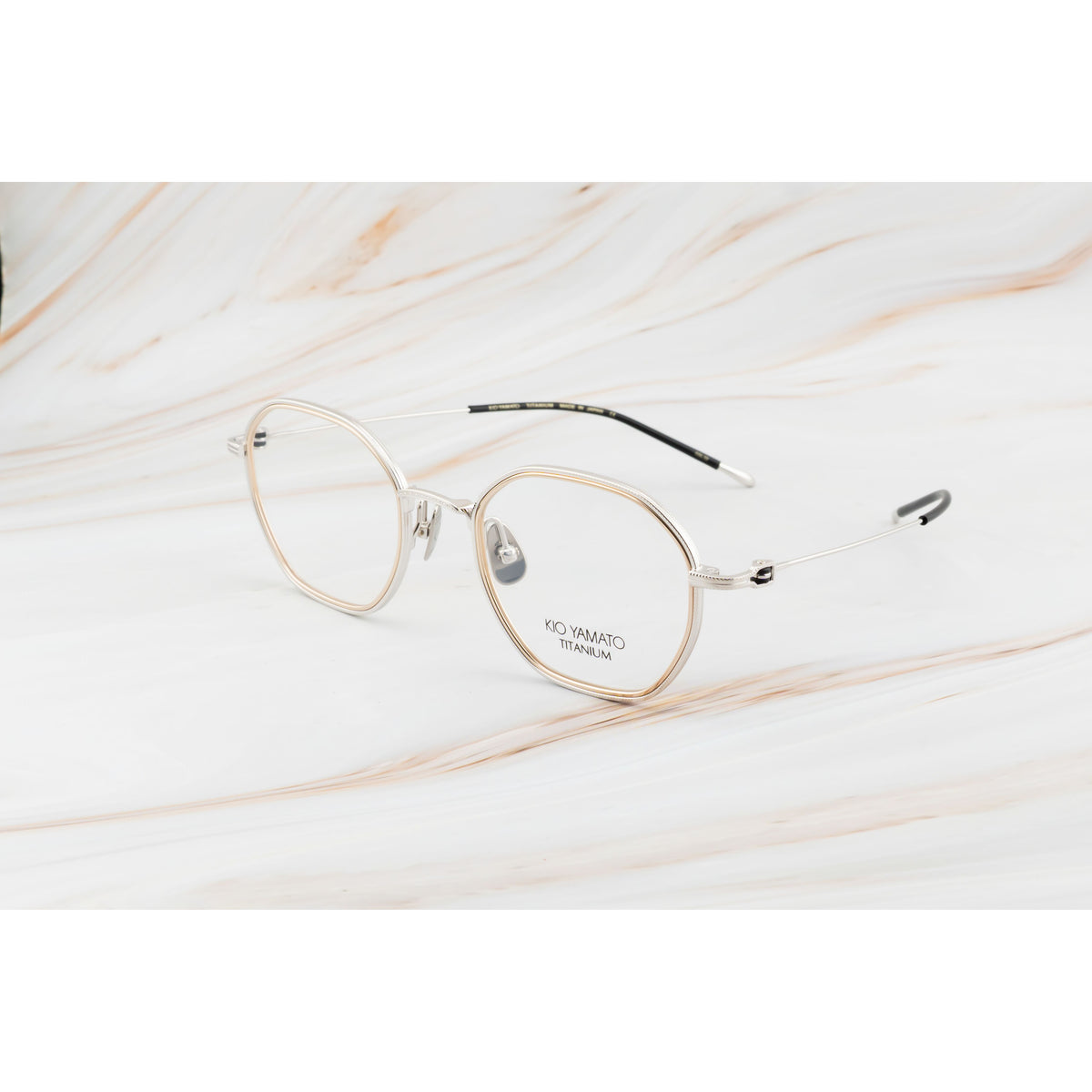 Kio Yamato KT-560U color 02 Palladium and Japanese Gold — frame view 2