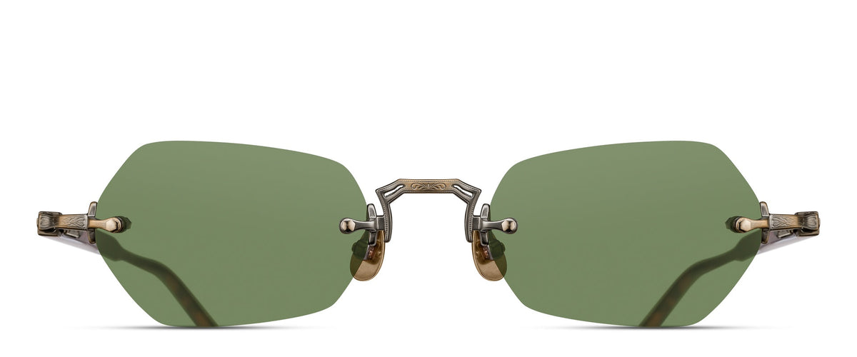Matsuda M5011 Sunglasses - Antique Gold / Dark Tortoise