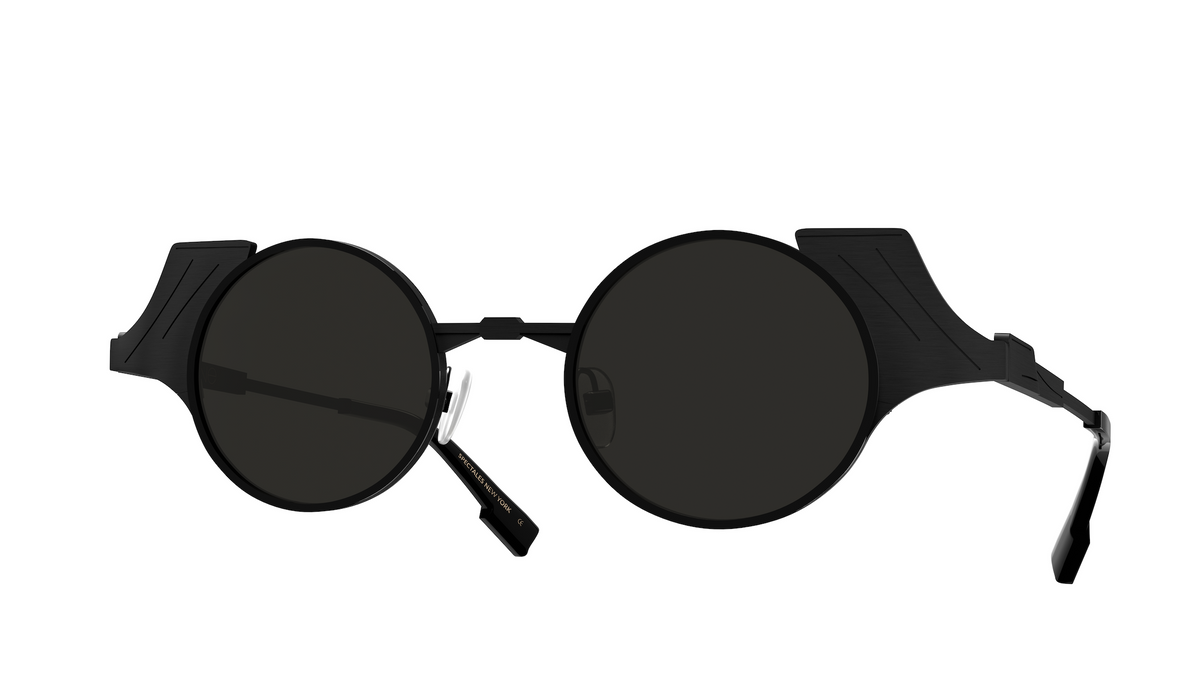 KERAMEIKOS - BLACK BRUSHED/BLACK SOLID GREY ANTI-REFLECTIVE SUNGLASSES – KMS.1-NAR.S1