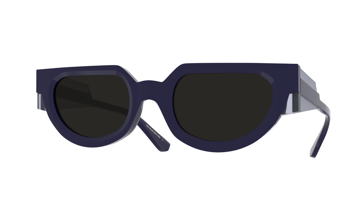MALASANA - DARK BLUE SOLID GRAY ANTI-REFLECTIVE SUNGLASSES – MLS.4-NAR.S1