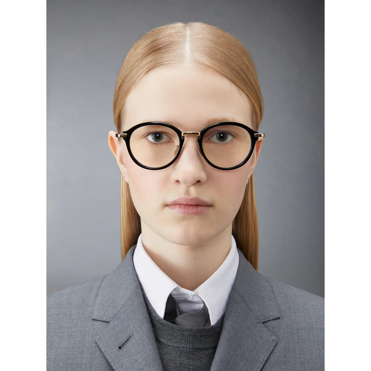 * Round eyeglasses in acetate UEO011A-G0003-001 - Point of U. | Boston