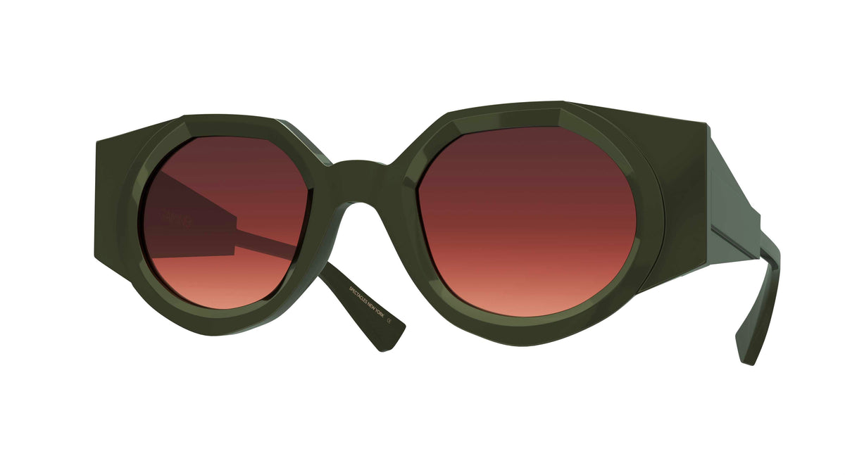 WYNWOOD - DARK OLIVE/MILKY SAGE GRADIENT BURGUNDY ANTIREFLECTIVE SUNGLASSES – WDN.5-NAR.S07