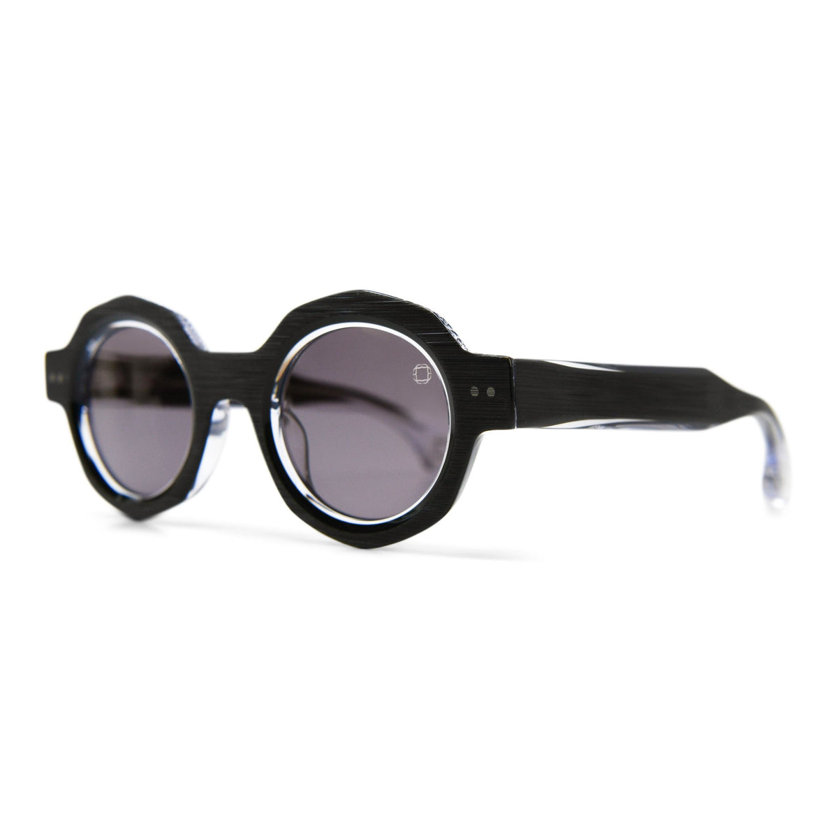 Blake Kuwahara BK1029 Black / Crystal, three-quarter studio view