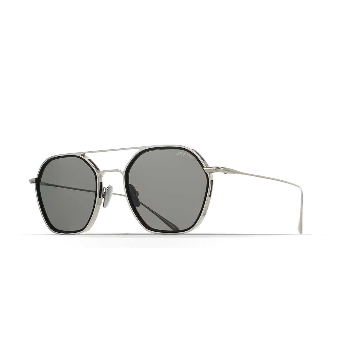 BRETT PHIL SUN C02 - Silver / Black — angled view