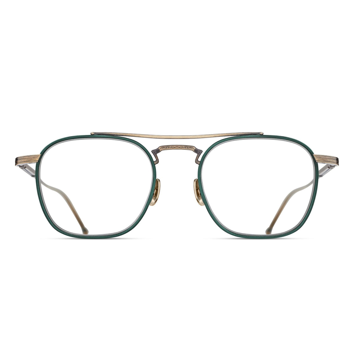 Matsuda M3157 Eyeglasses - Antique Gold / Bottle Green