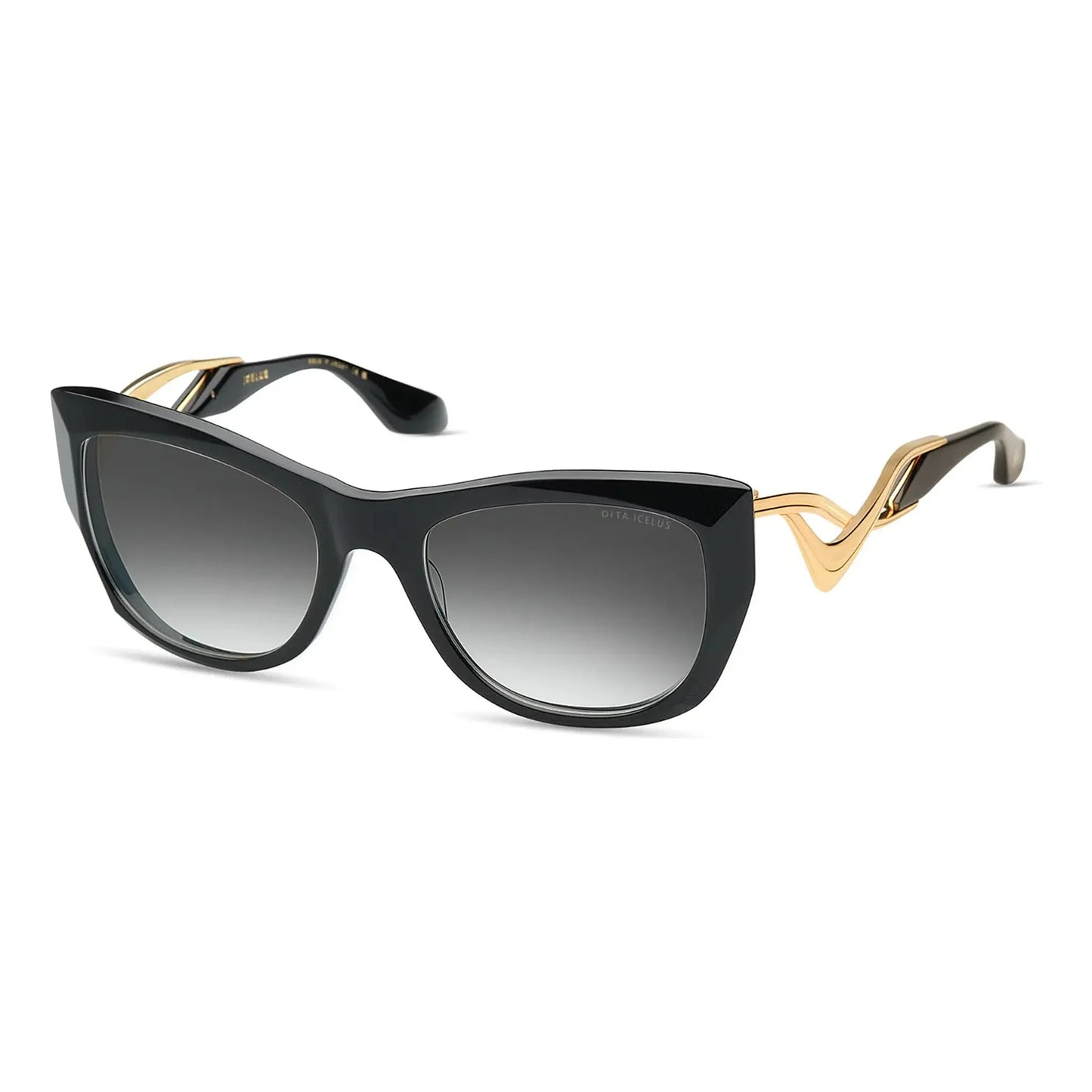 Icelus // Black - Yellow Gold w/ Clear