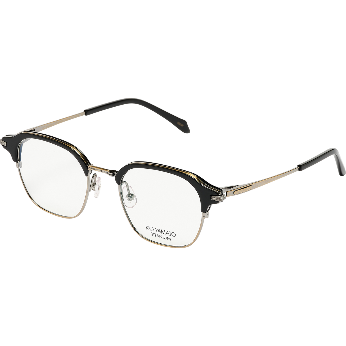 Kio Yamato KP-278AU Col 01 Black and Antique Gold, angled view
