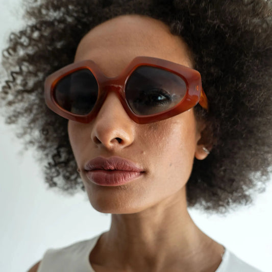 Antonia - Caramel / Blue Sky Lens