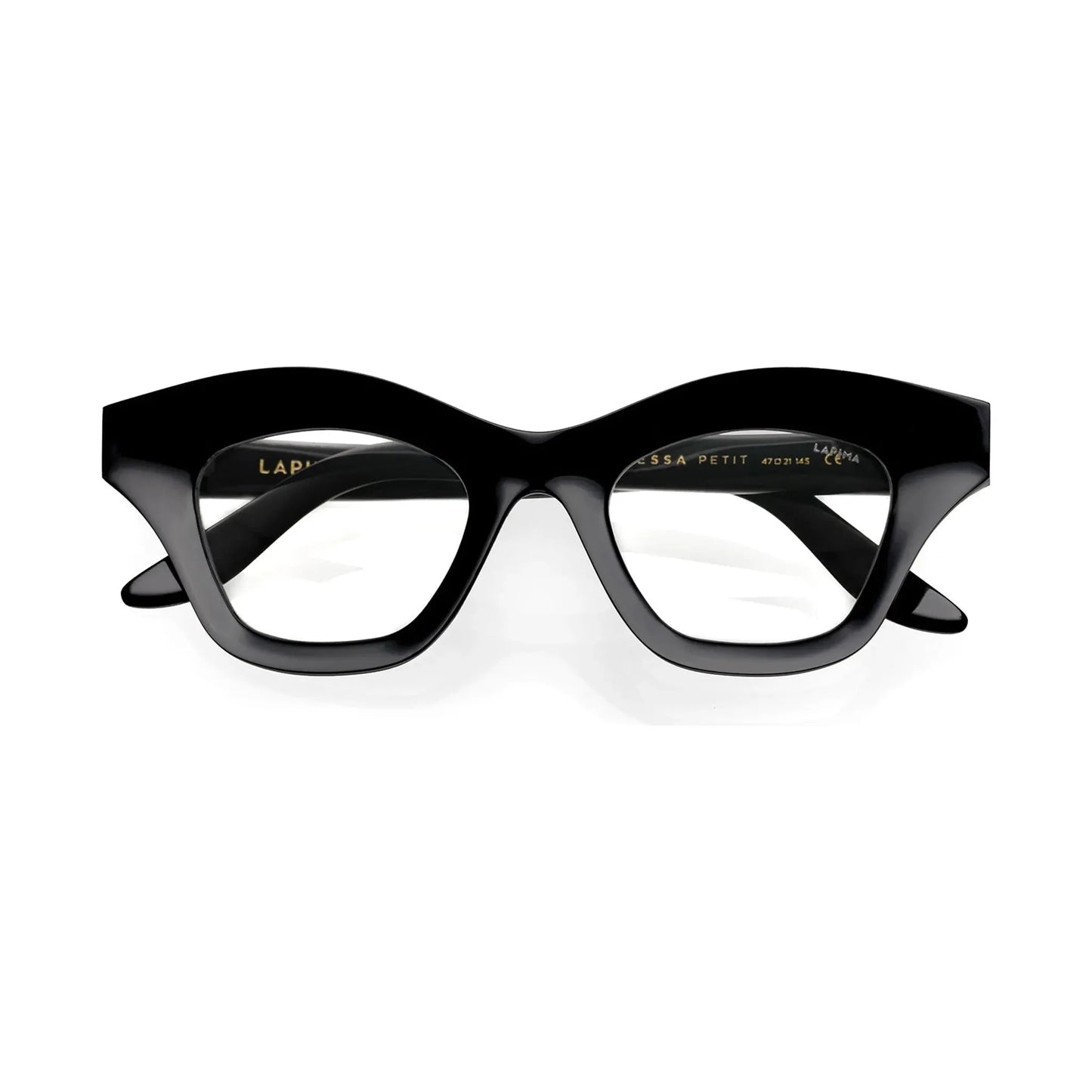 Tessa Petit - Black / Clear Lenses