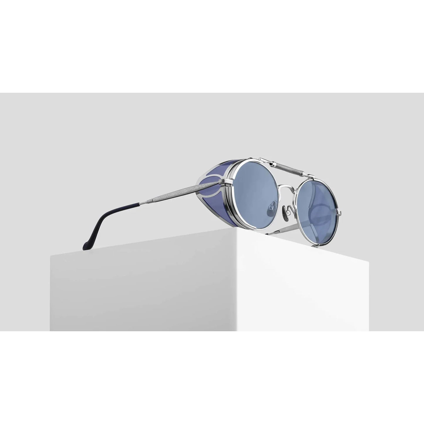 2809H - Brushed Silver - Blue / Cobalt Blue - 52