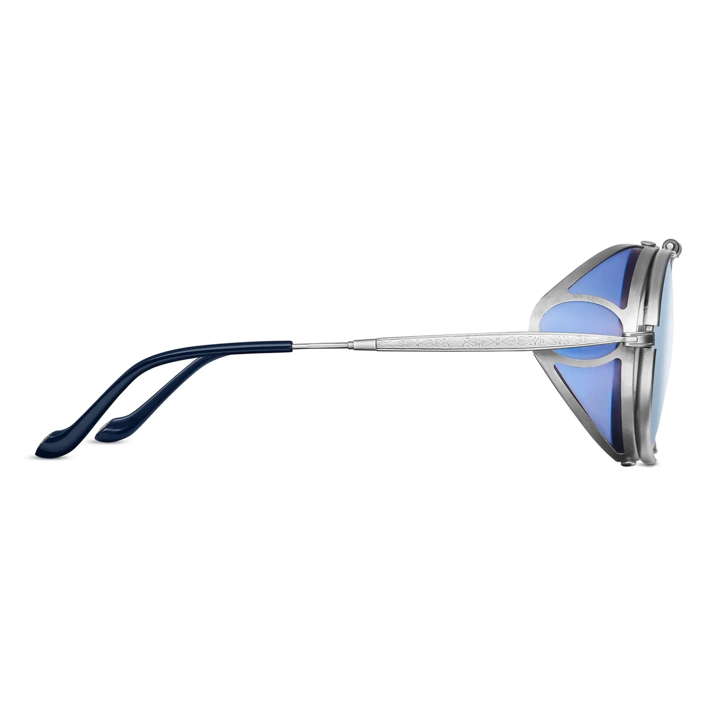 2809H - Brushed Silver - Blue / Cobalt Blue - 52