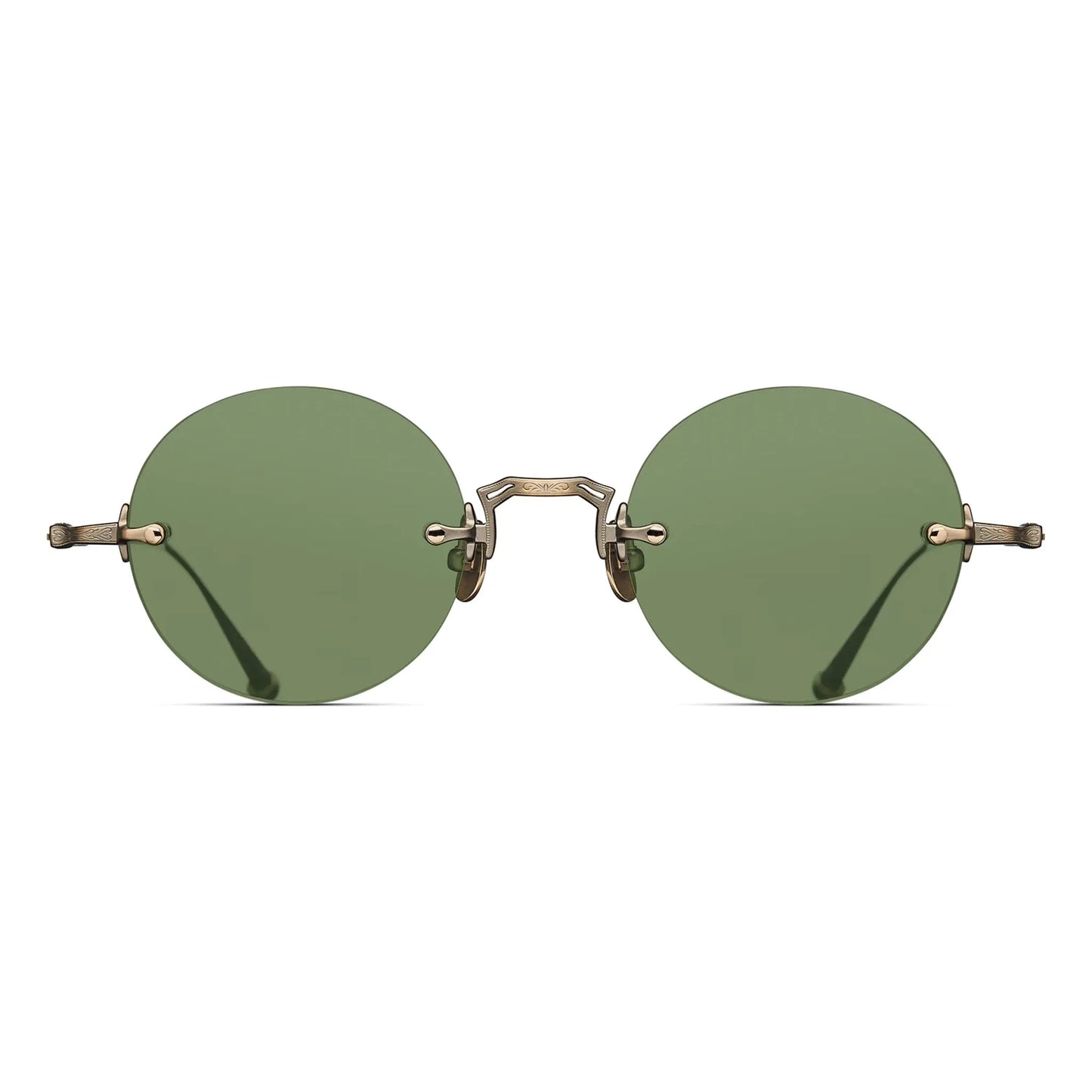 M3105-D - Antique Gold / Round Sage Green