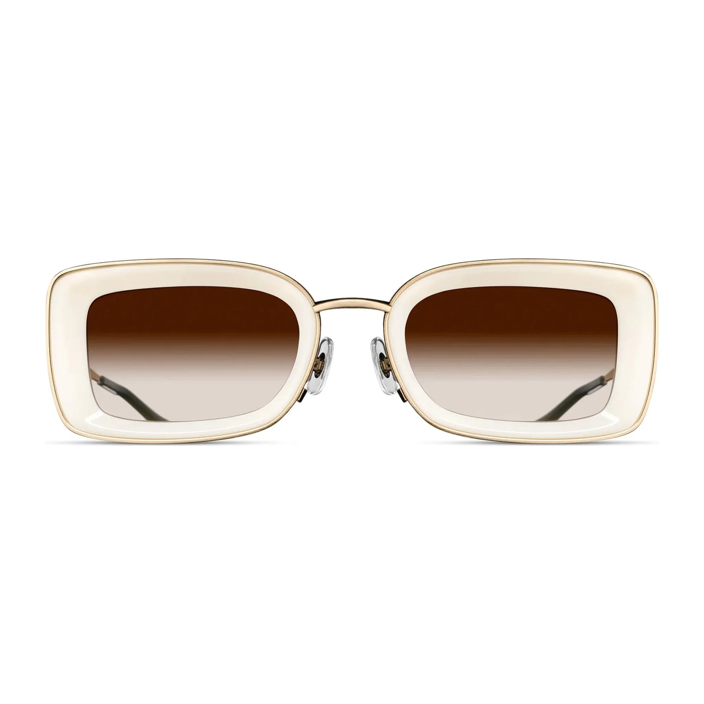 M3124 - Brushed Gold / Milk White - Brown
