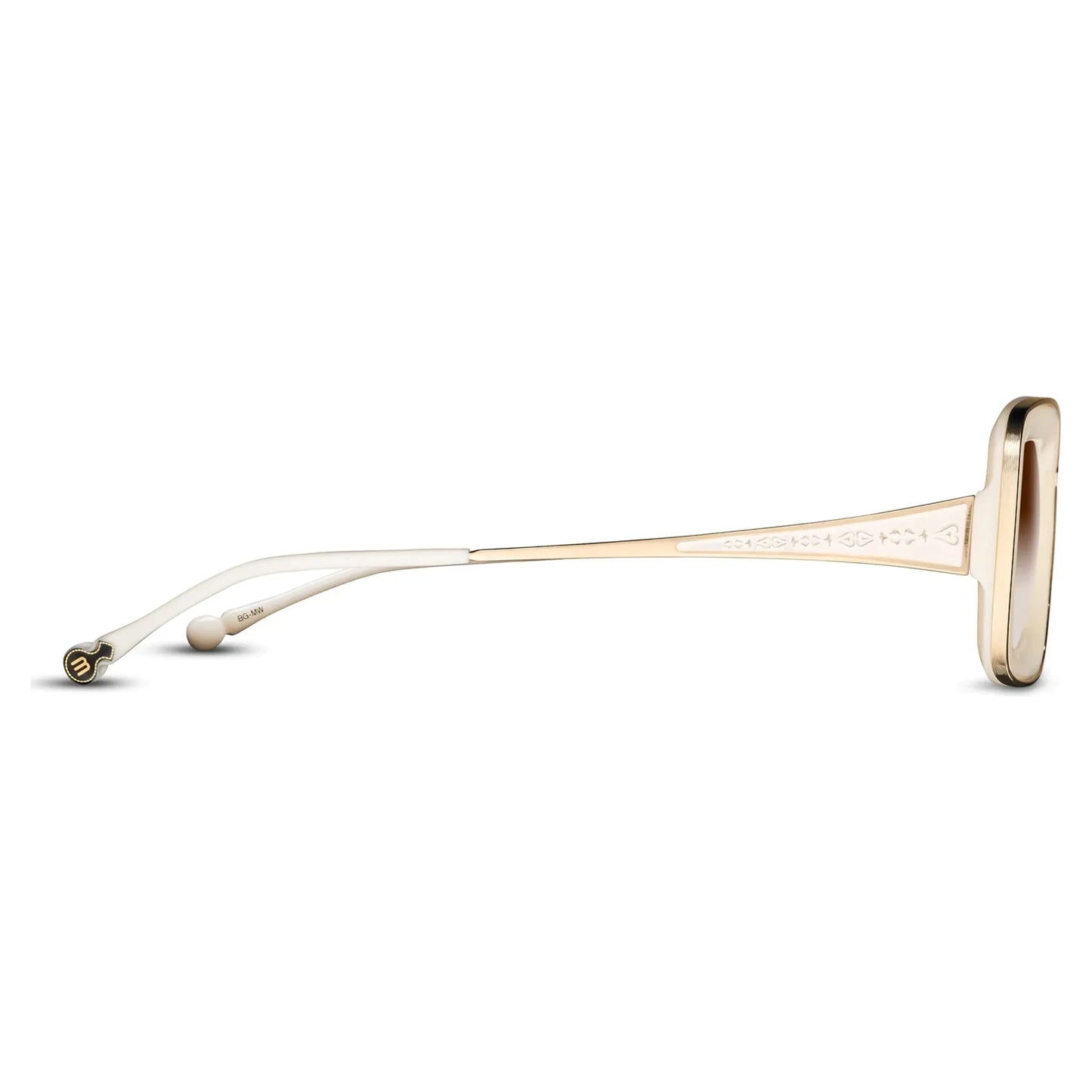M3124 - Brushed Gold / Milk White - Brown