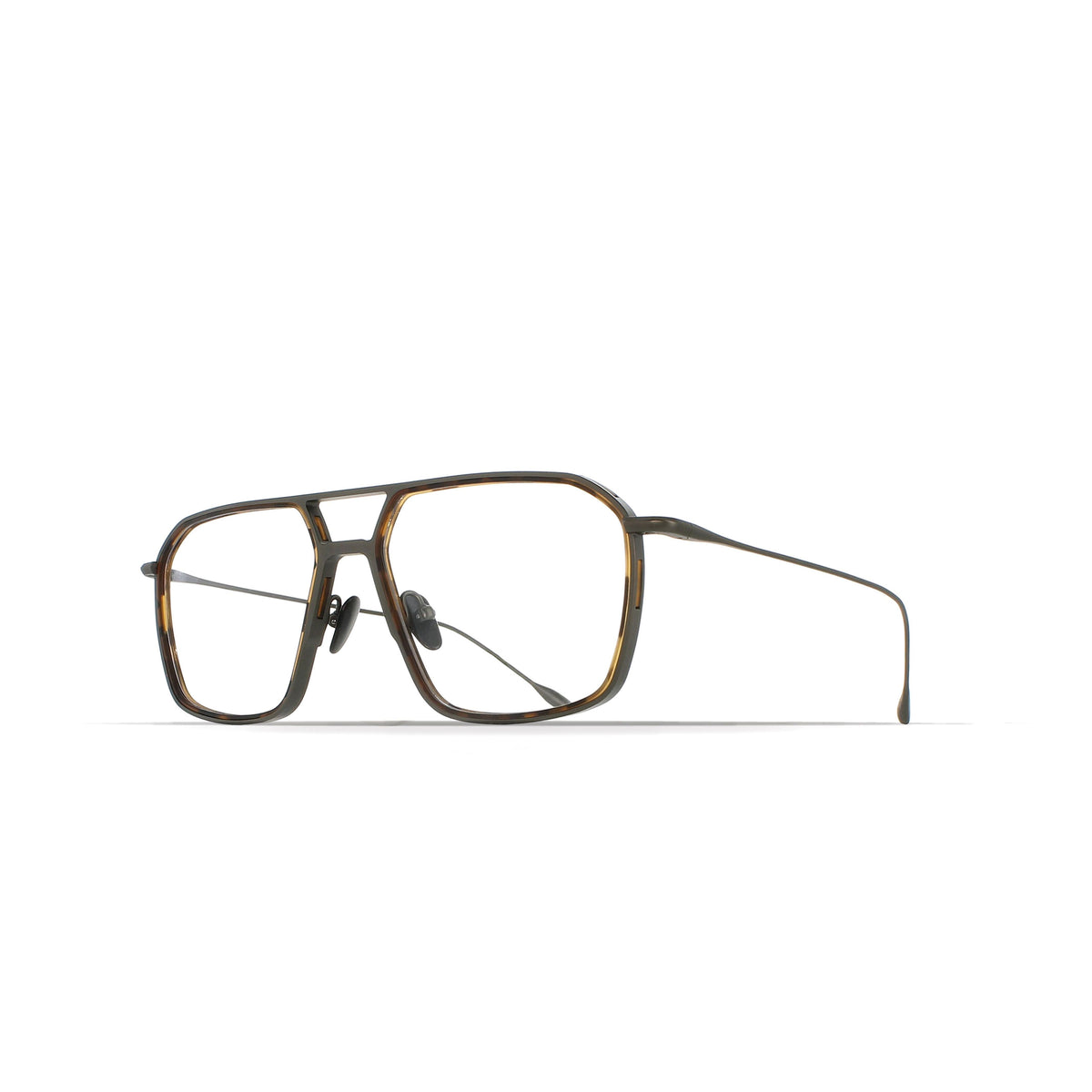 BRETT CLARK C40 - Gunmetal/Tortoise - three-quarter view