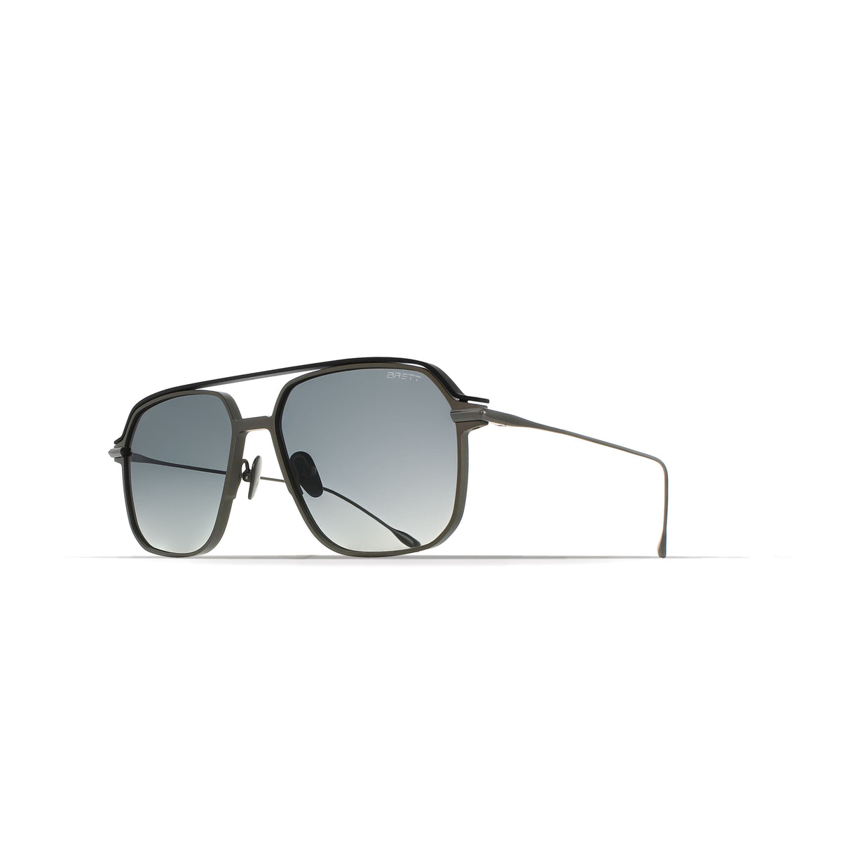 BRETT OLIVER SUN C06 - Gunmetal/Black - three-quarter view