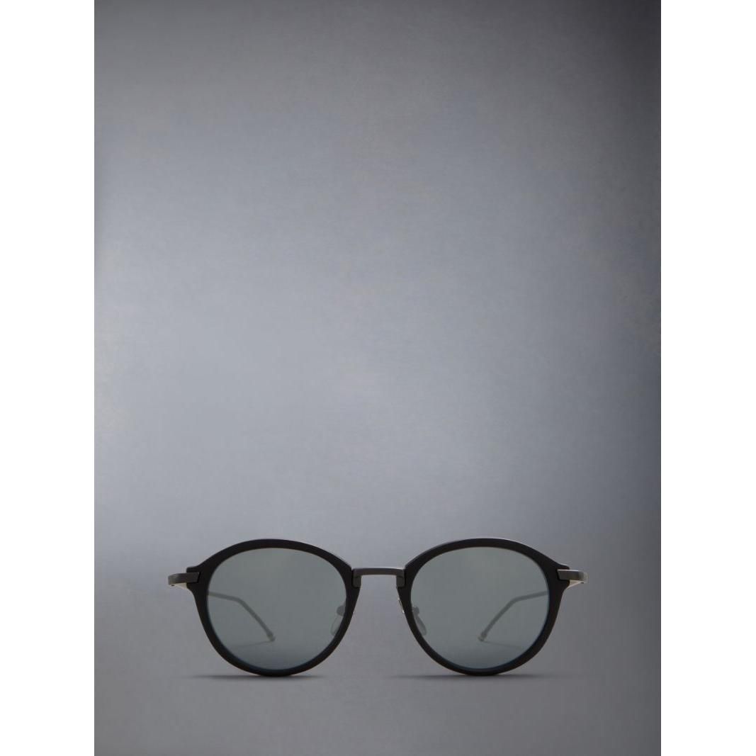 Round sunglasses in acetate & titanium -ues011a-g0003-007