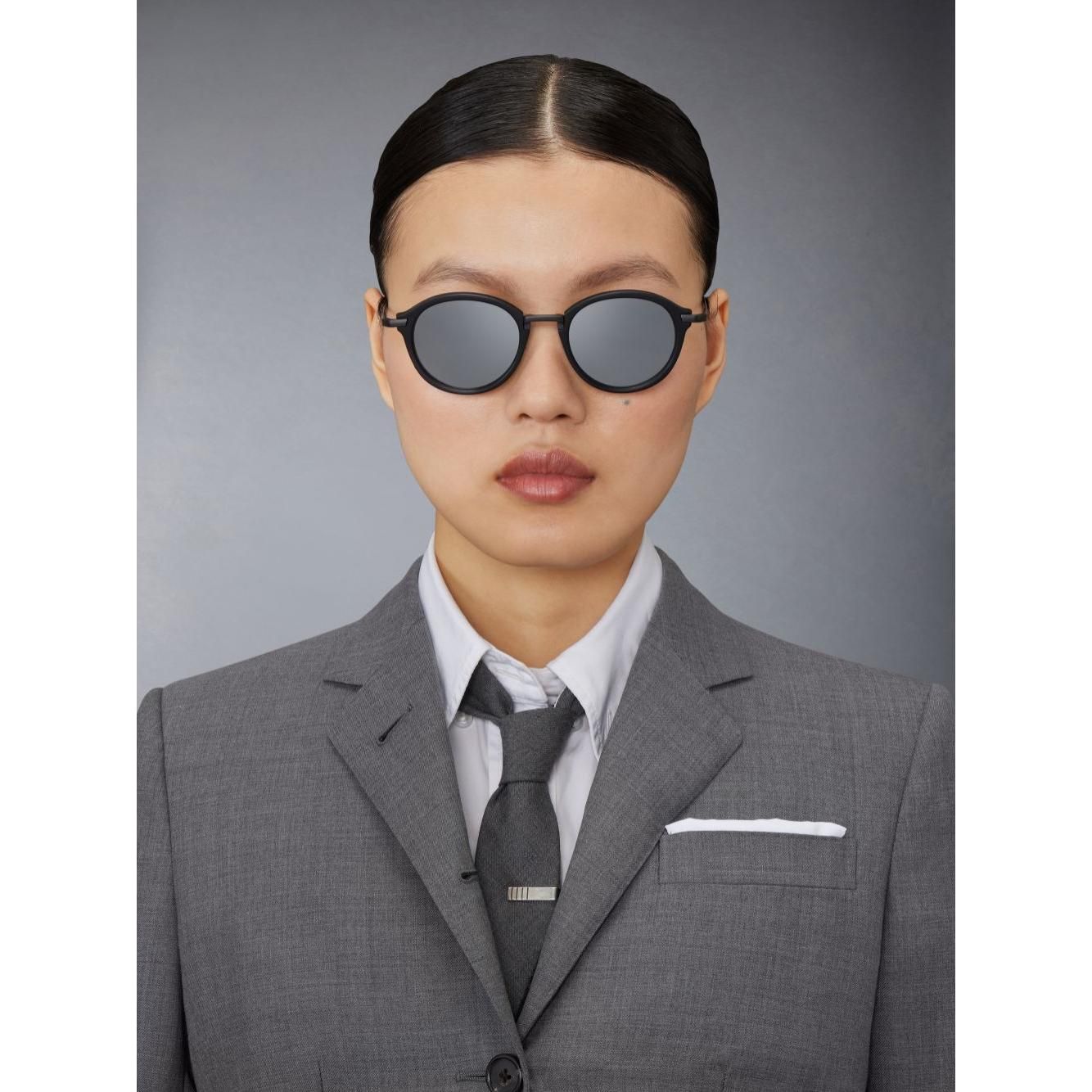 Round sunglasses in acetate & titanium -ues011a-g0003-007