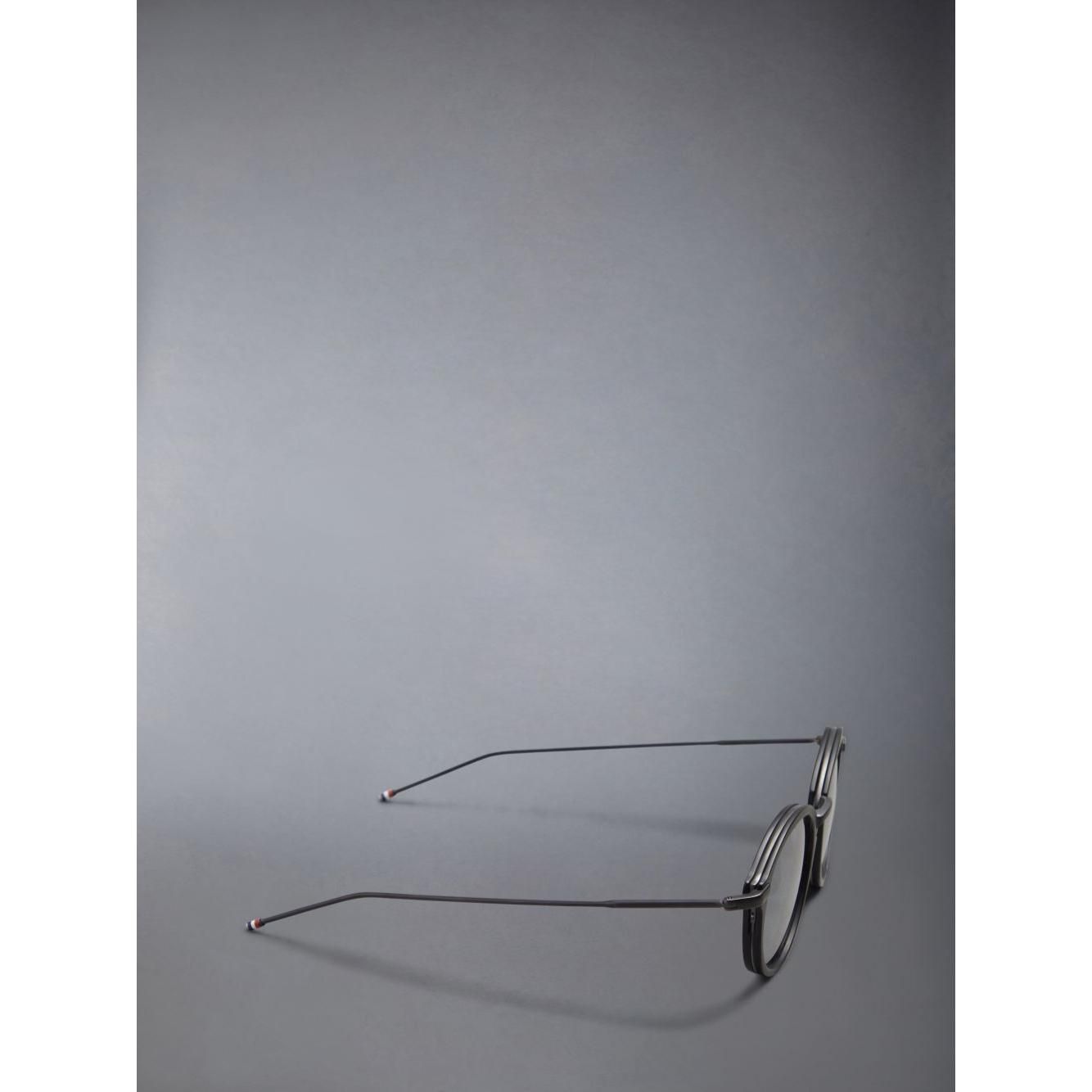 Round sunglasses in acetate & titanium -ues011a-g0003-007