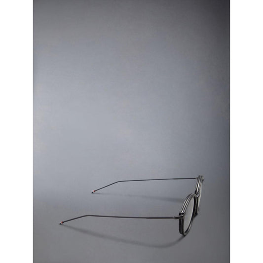 Round sunglasses in acetate & titanium -ues011a-g0003-007