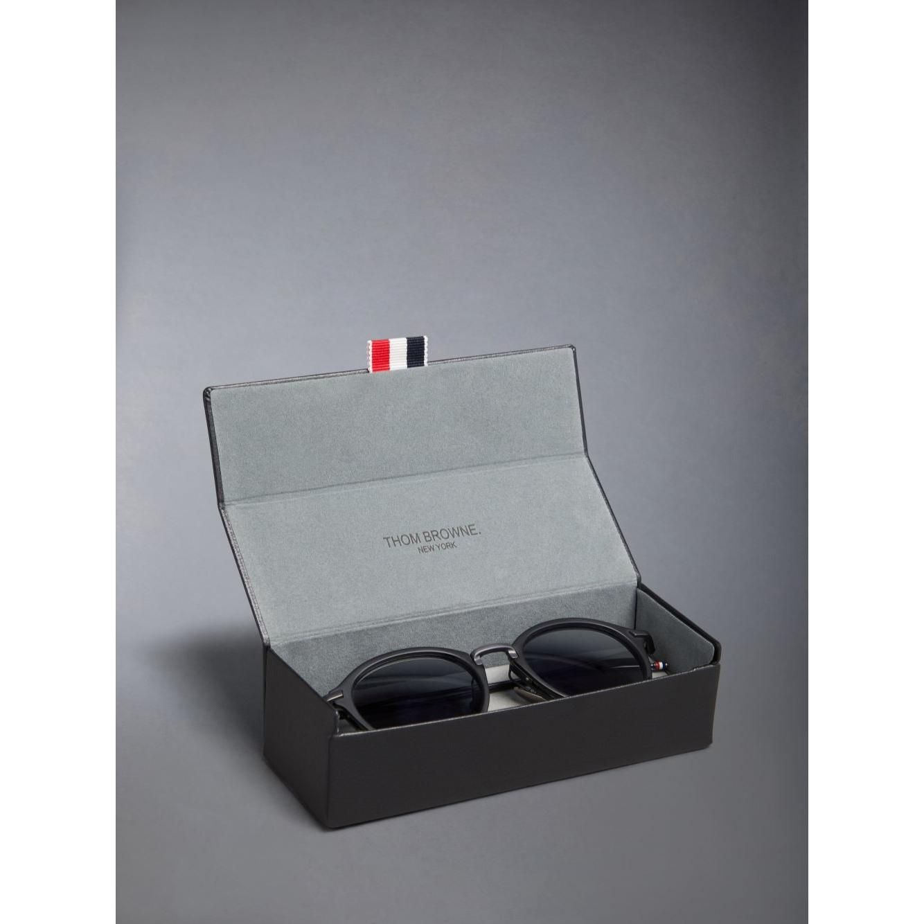 Round sunglasses in acetate & titanium -ues011a-g0003-007