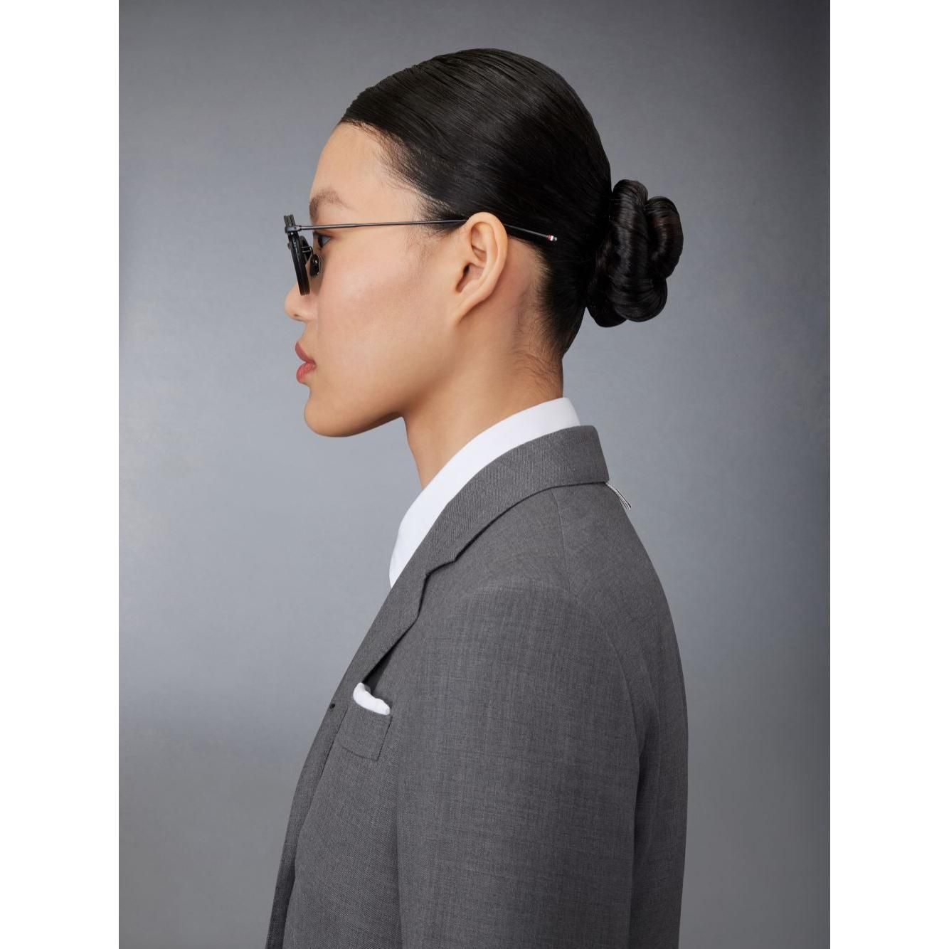 Round sunglasses in acetate & titanium -ues011a-g0003-007