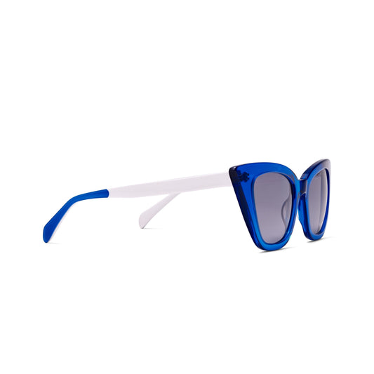 Morgenthal Frederics Oscar De la Renta - Nicole Sun 900 Blue White — side view