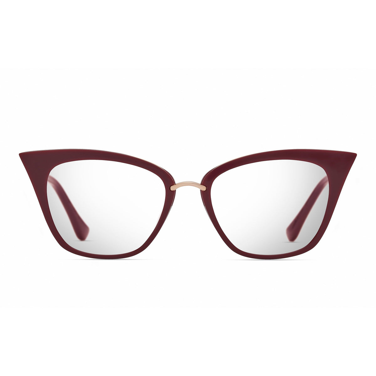 DITA Rebella — Maroon - Rose Gold — front view (DRX-3031-F-MAR-ROS-51)