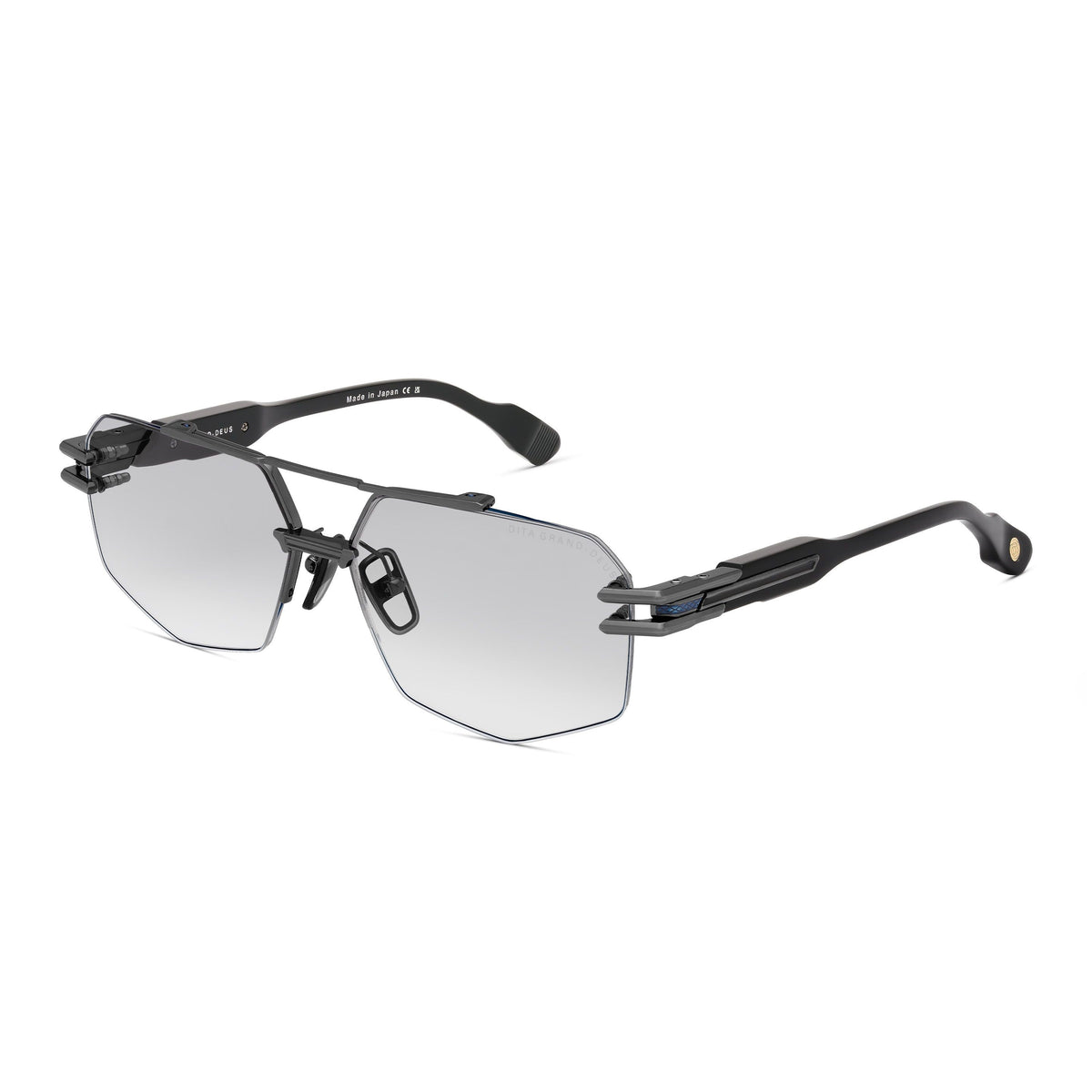 DITA GRAND-DEUS — Antique Silver - Black — angle view (DTX488-A-02)