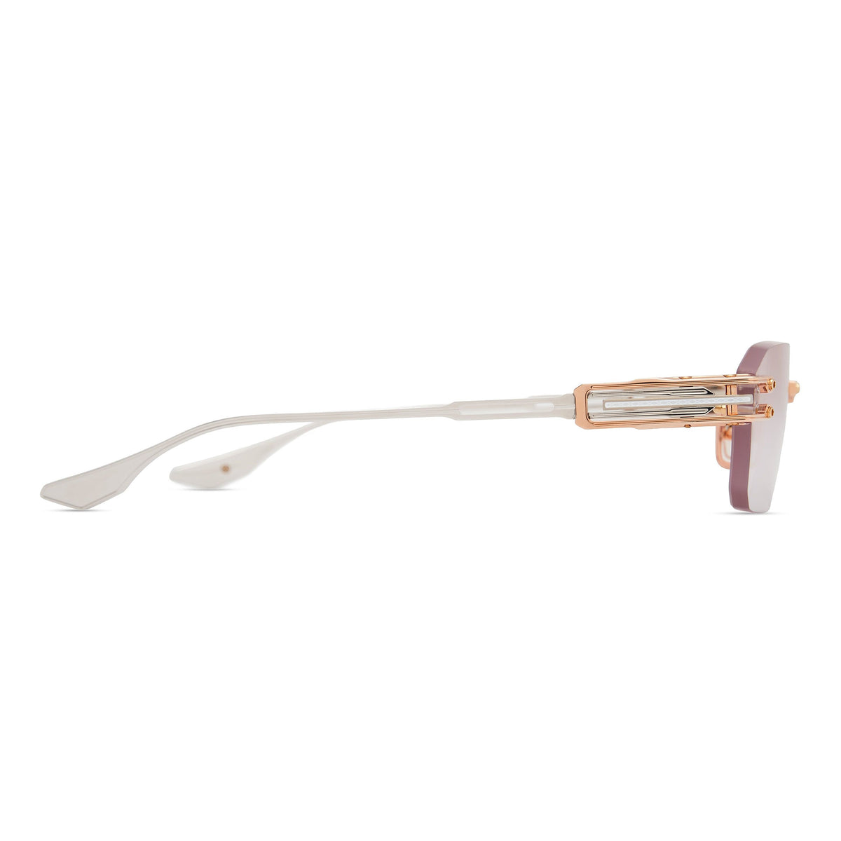 DITA HYPERLUX-3000 — Rose Gold - White - Shiny Silver — side view (DTX198-A-03)