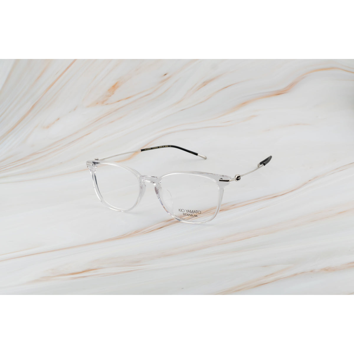 Kio Yamato KP-296U color 03 Clear Crystal and Palladium — frame view 2