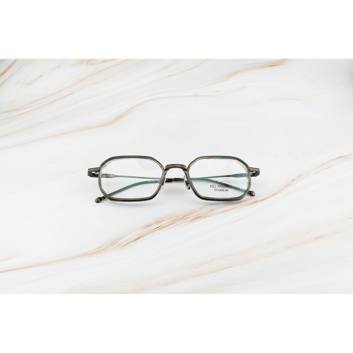 Kio Yamato KP-285U color 03 Dark Ruthenium and Olive Havana — frame view 1