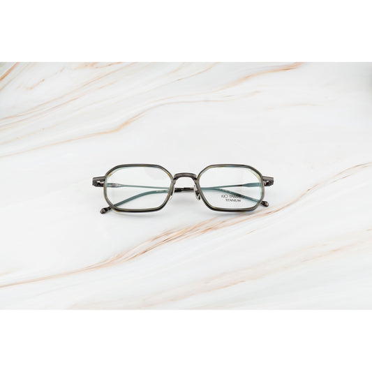 Kio Yamato KP-285U color 03 Dark Ruthenium and Olive Havana — frame view 1