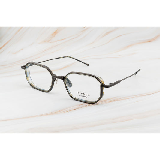 Kio Yamato KP-285U color 03 Dark Ruthenium and Olive Havana — frame view 2