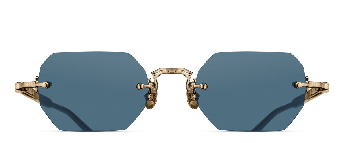 Matsuda M5010 Sunglasses - Brushed Gold / Milk White