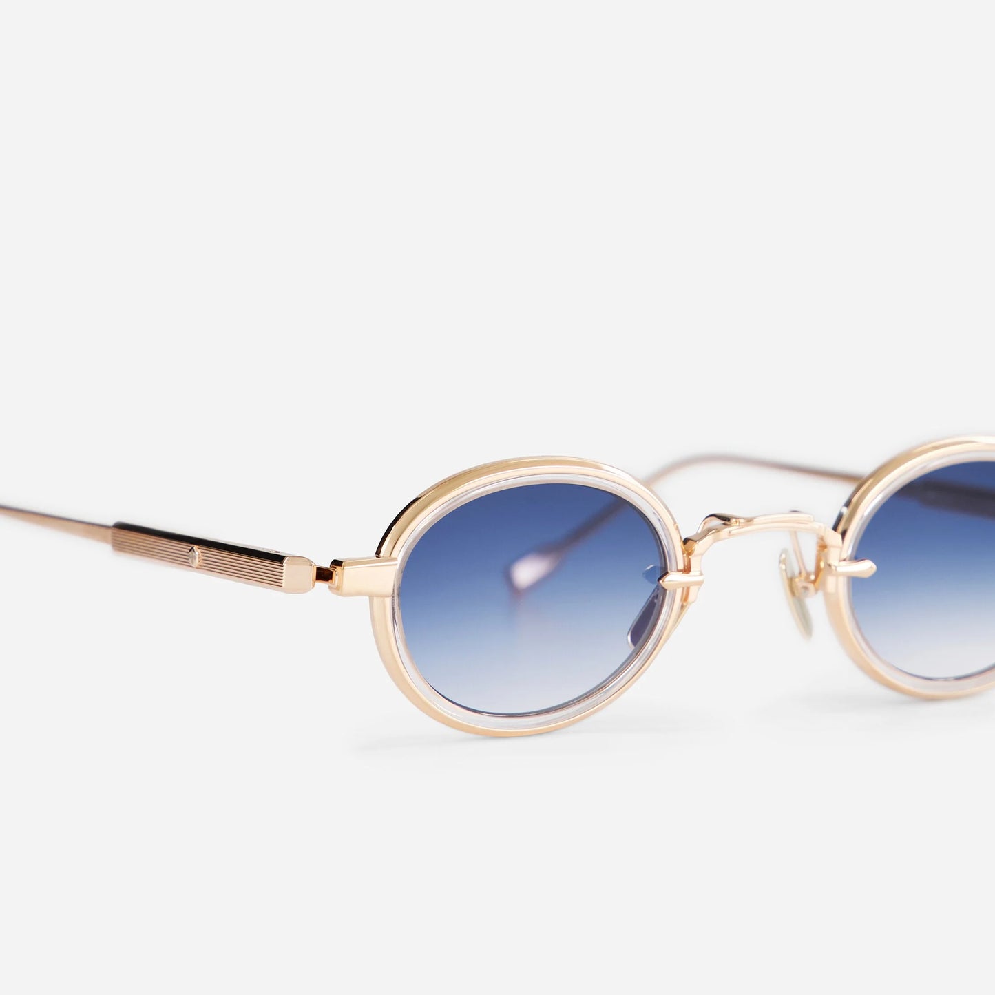 Algedi-T rg-1 – rose gold & platinum w/ crystal insert ar 2 base gradient pink
