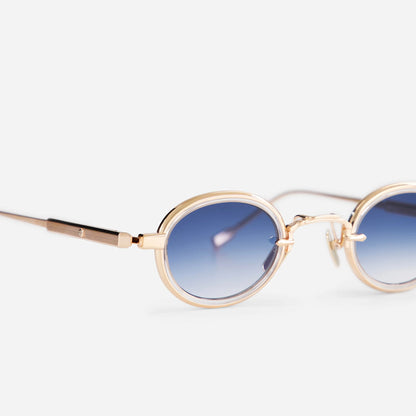 Algedi-T rg-1 – rose gold & platinum w/ crystal insert ar 2 base gradient pink