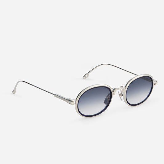 Acamar-t s1101 – platinum / dark blue insert / silver grey gradient cr39 lens