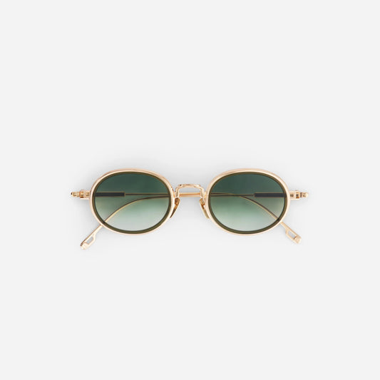 Acamar-t s1109 – rose gold / green olive insert / green gradient cr39 lens