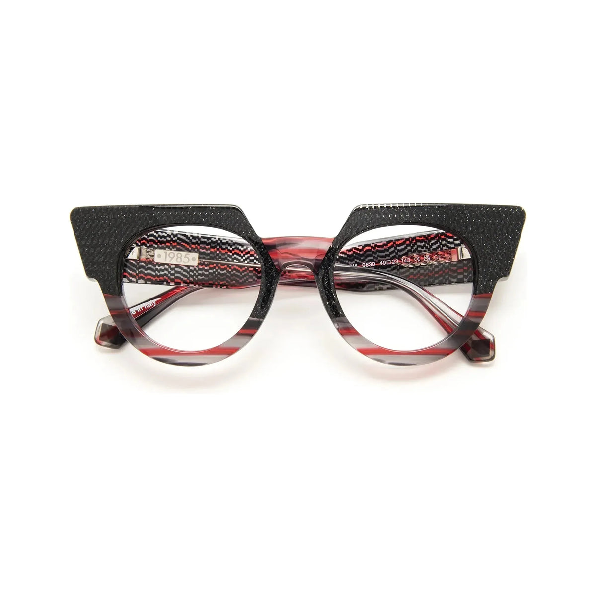 CAROLINA / 0830 BLACK GEOMETRIC / RED STRIPED - Point of U. | Boston