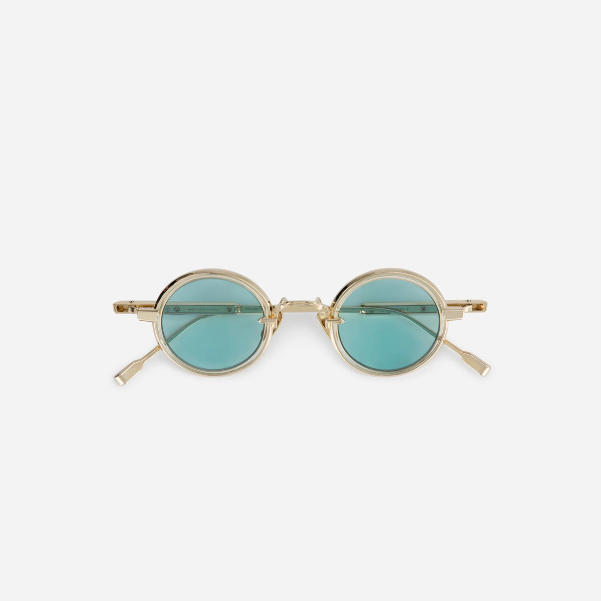 Rotanev-T lg-1 – lunar gold w/ honey yellow insert / turquoise cr39 lens - Point of U. | Boston