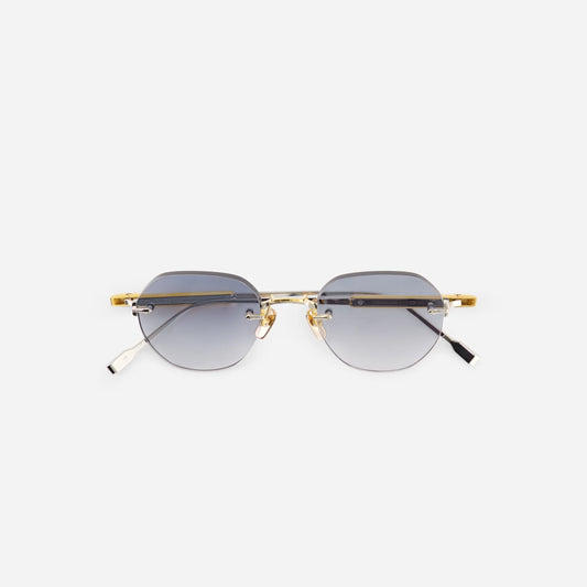 Terebellum I s603 – yellow gold and platinum / blue grey gradient 4mm lens