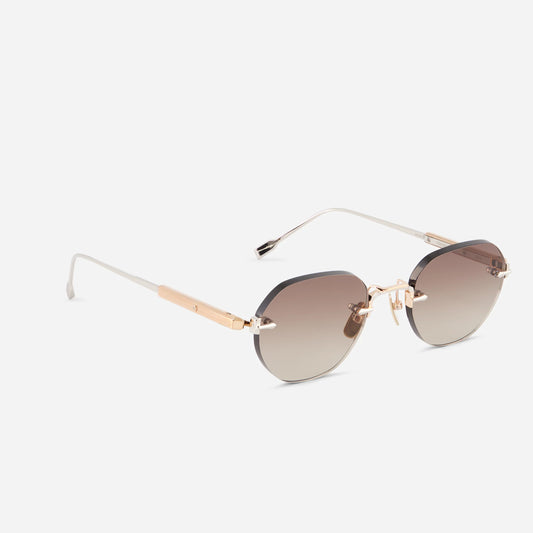 Terebellum I s604 – rose gold and platinum / brown gradient 4mm lens