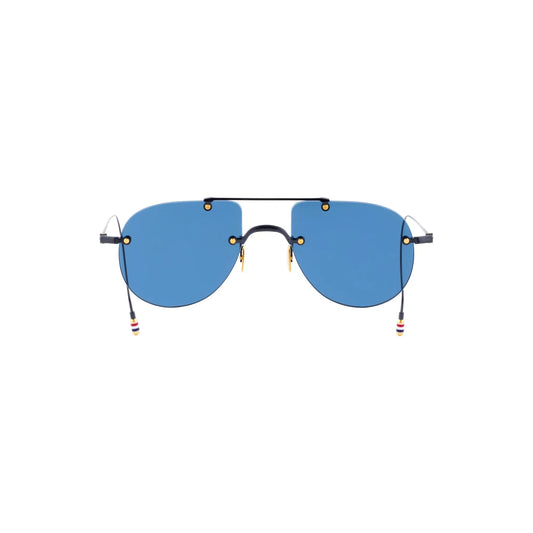 Rimless Aviator Sunglasses in Titanium
