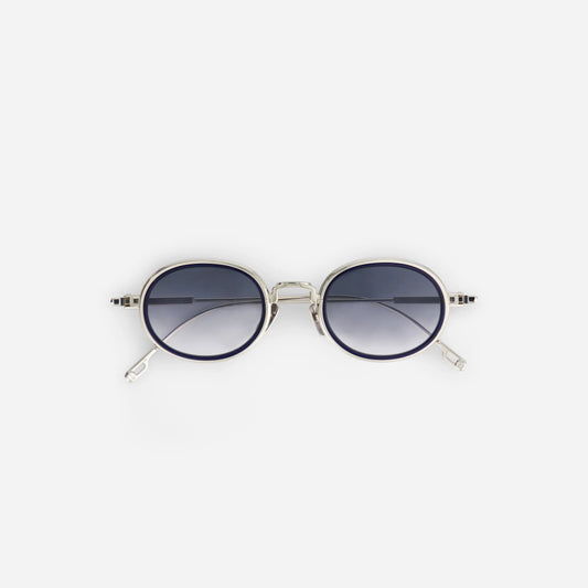 Acamar-t s1101 – platinum / dark blue insert / silver grey gradient cr39 lens
