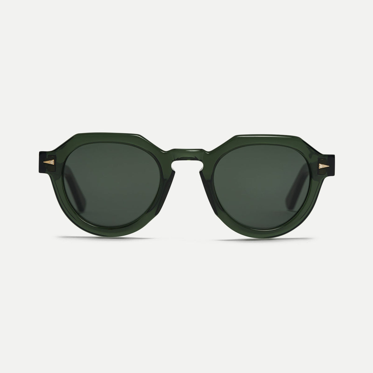 AHLEM Grenelle — Sunglasses — Dark Green/G15 — front view