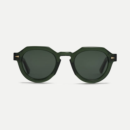 AHLEM Grenelle — Sunglasses — Dark Green/G15 — front view