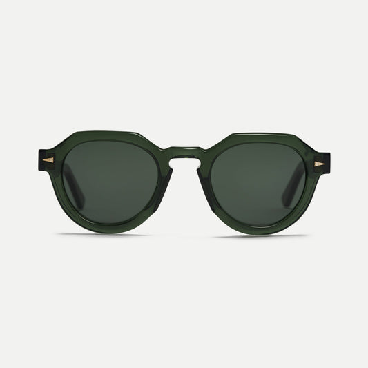AHLEM Grenelle — Sunglasses — Dark Green/G15 — front view